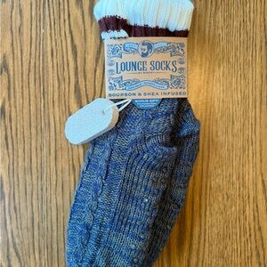 Lounge Socks by - Blue and White